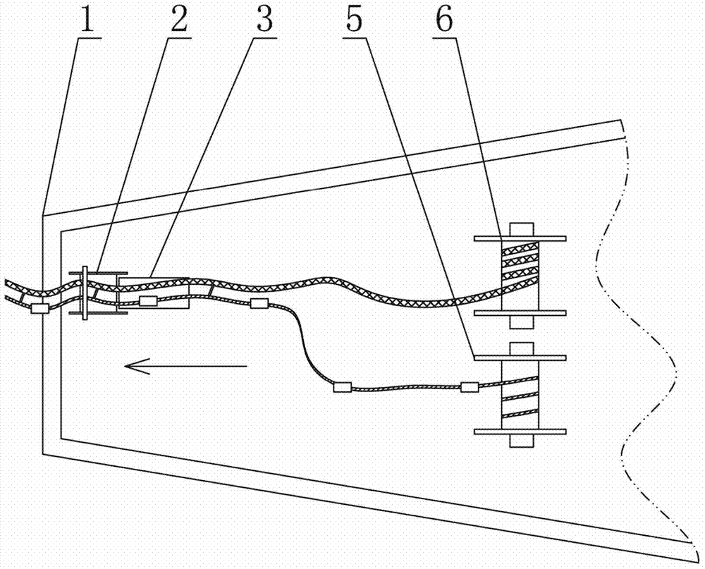 Cable laying precision control method and device