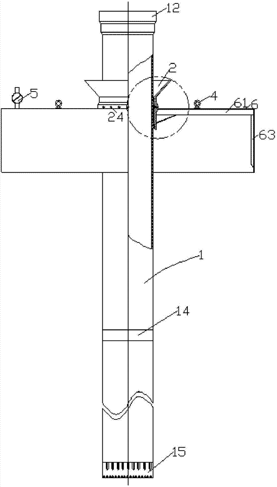Deep-water composite conduit tripping-in tubular column and underwater mounting method thereof