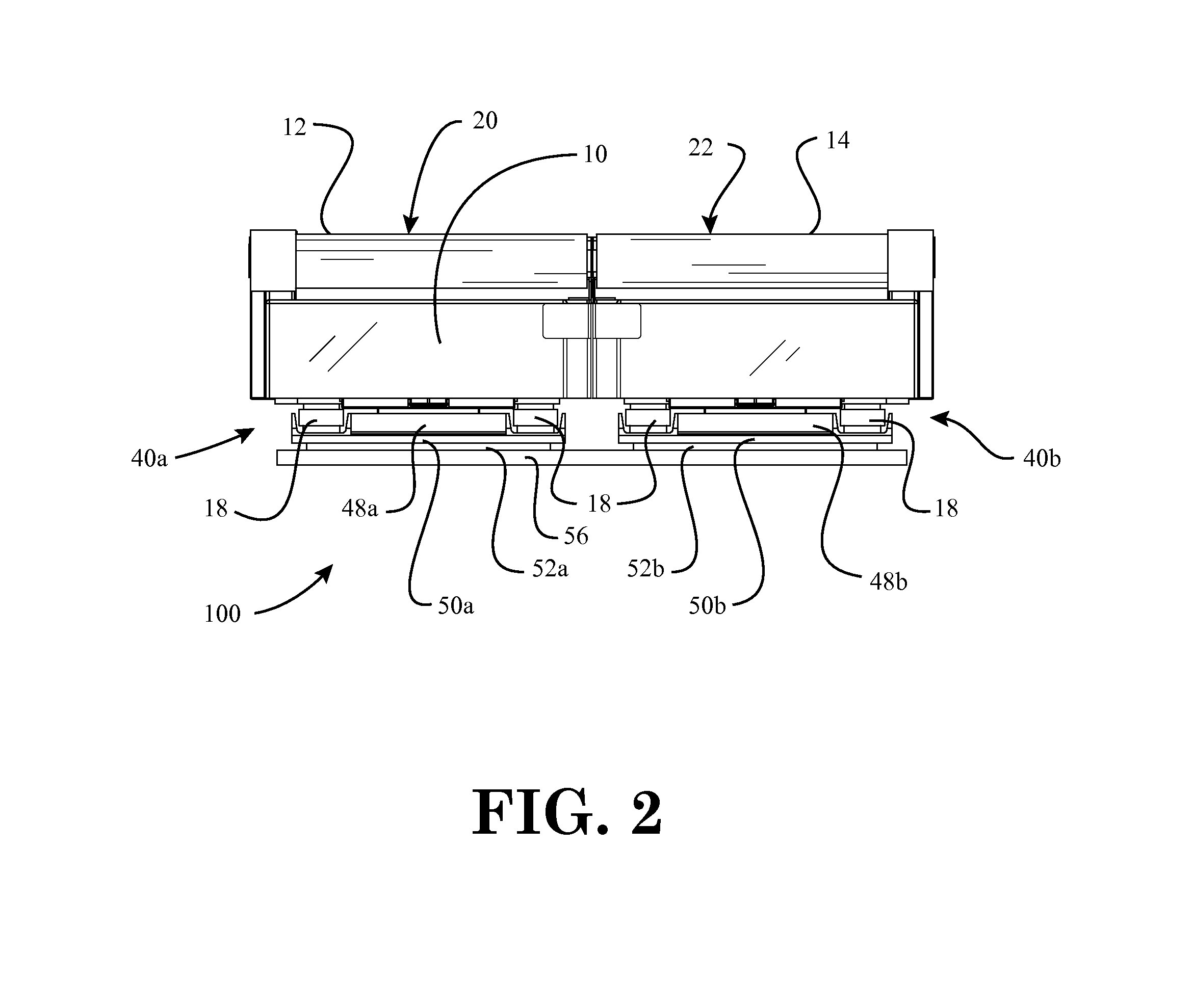 Force measurement assembly with damping and force measurement system including the same