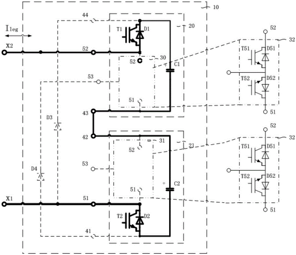 Modular multilevel converter and converter module