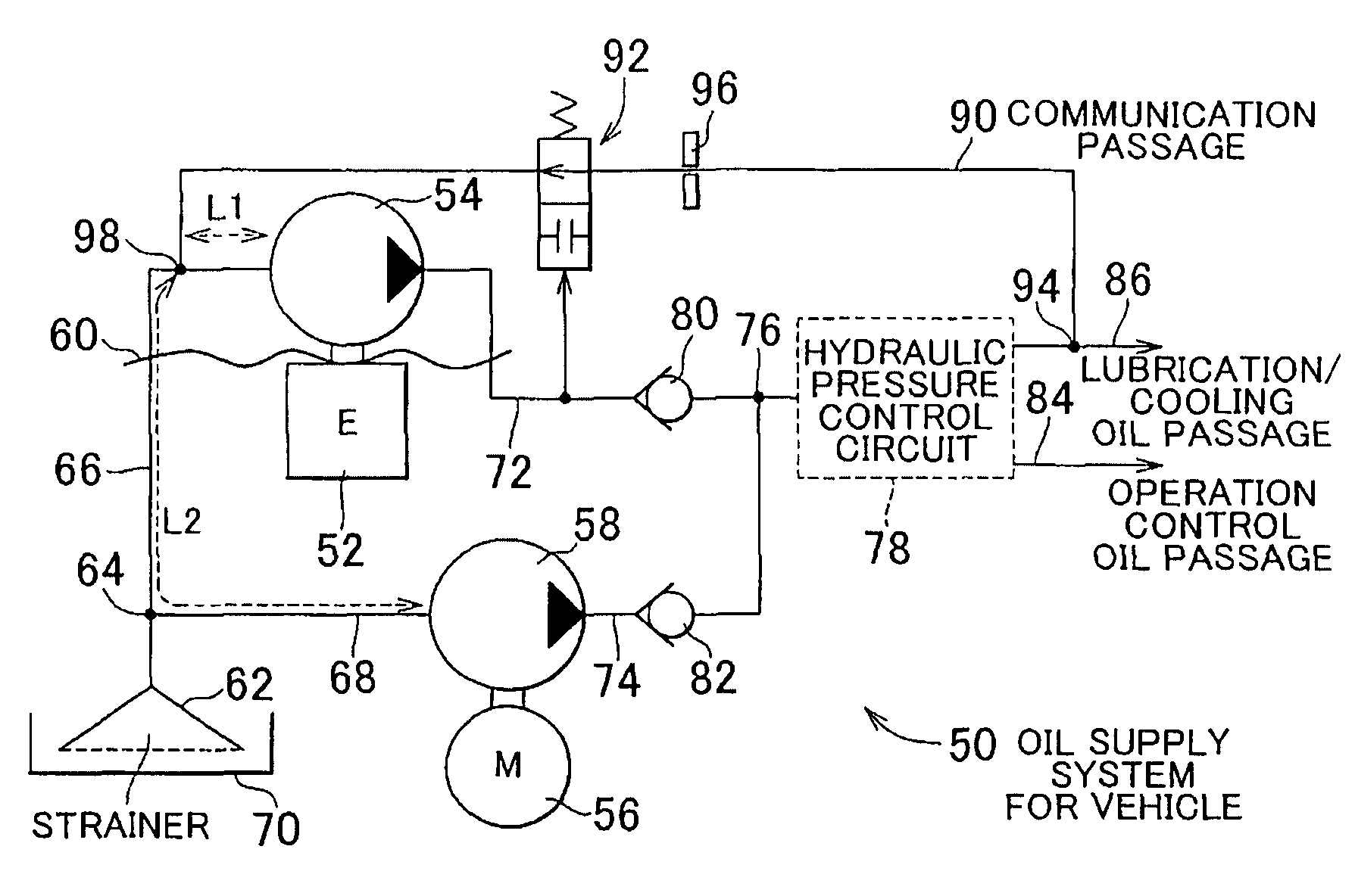 Oil supply system for vehicle