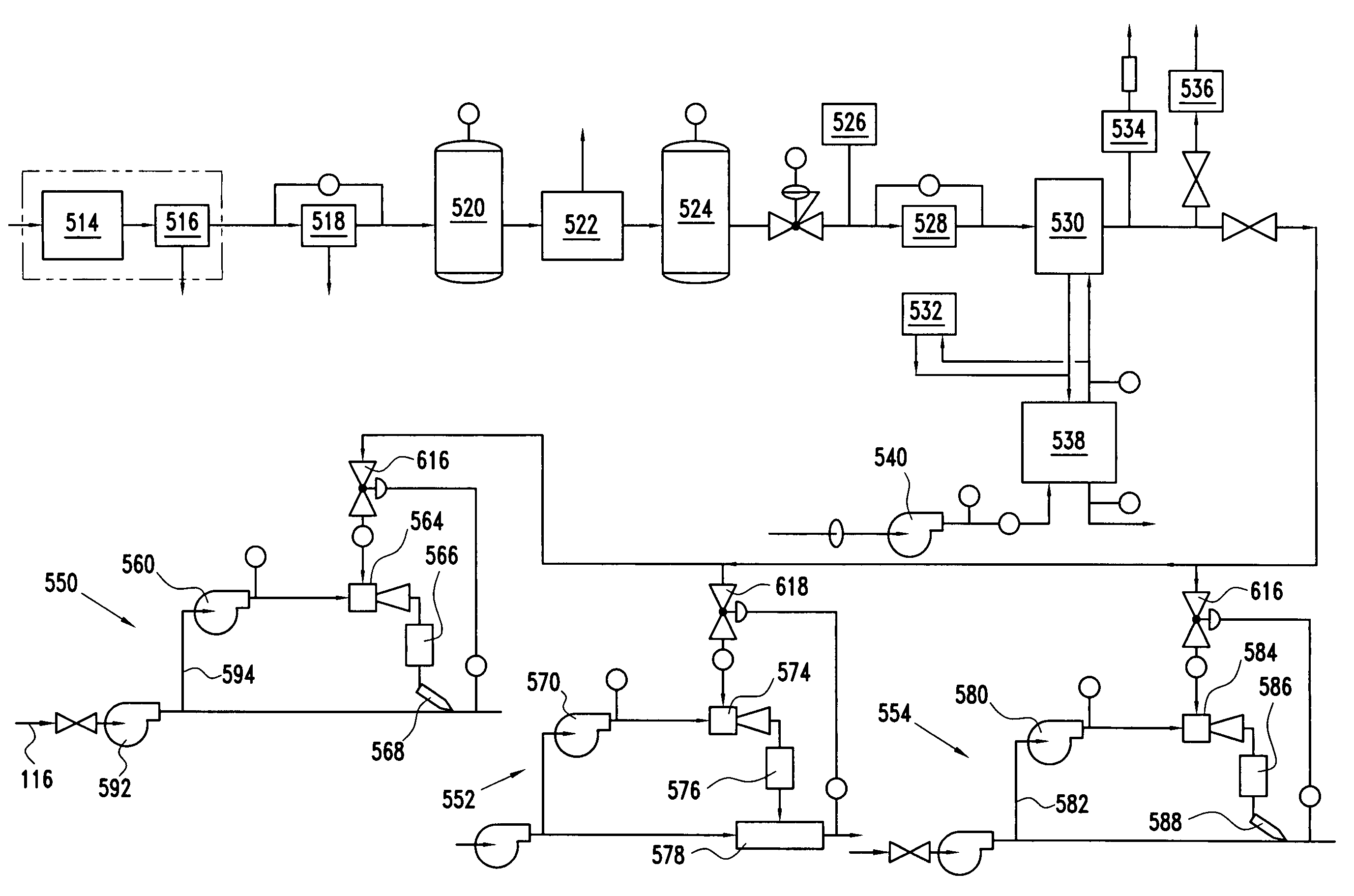 Ballast water treatment system and method without off-gas