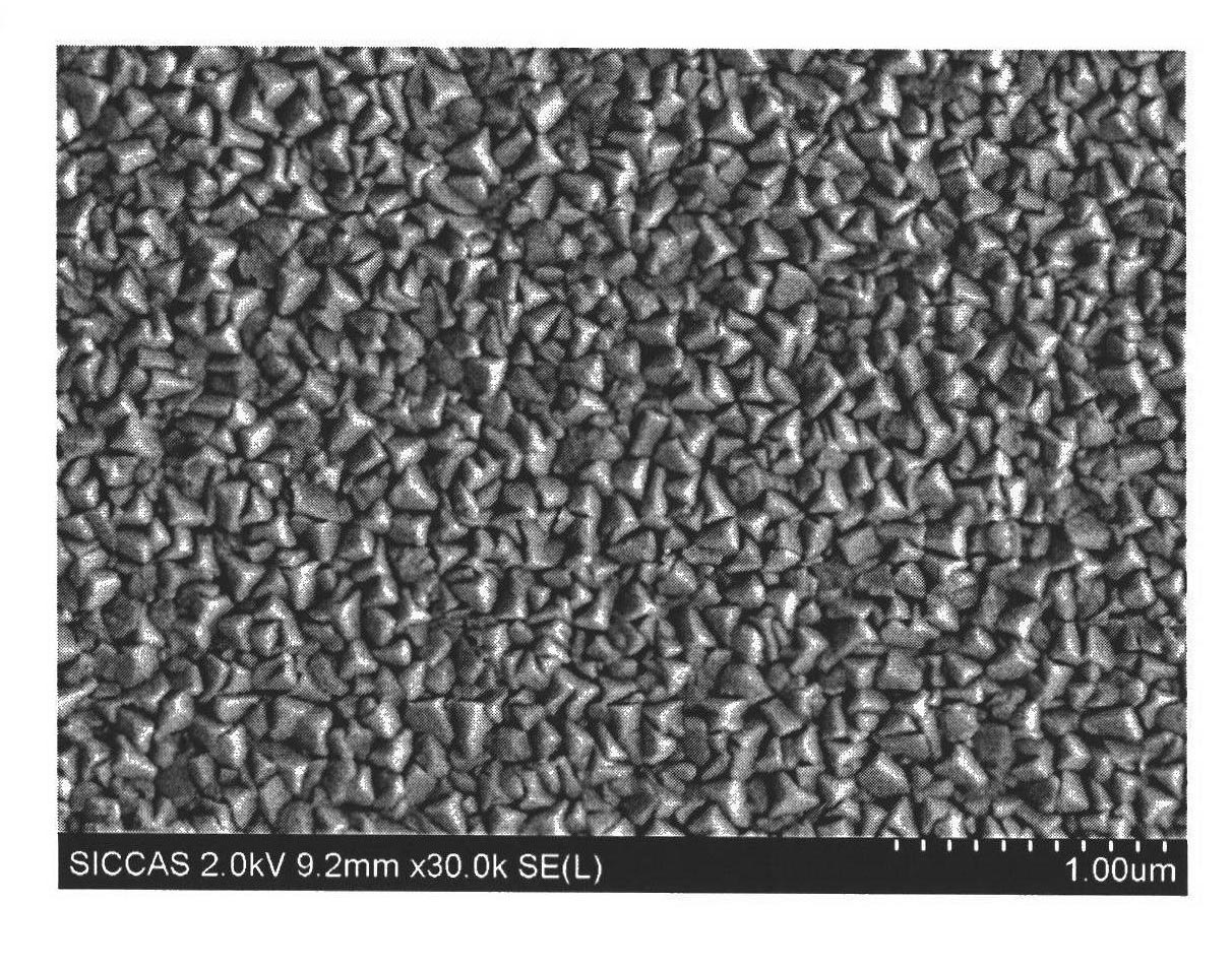 Method for preparing tellurium-zinc-cadmium film material with adjustable forbidden bandwidth