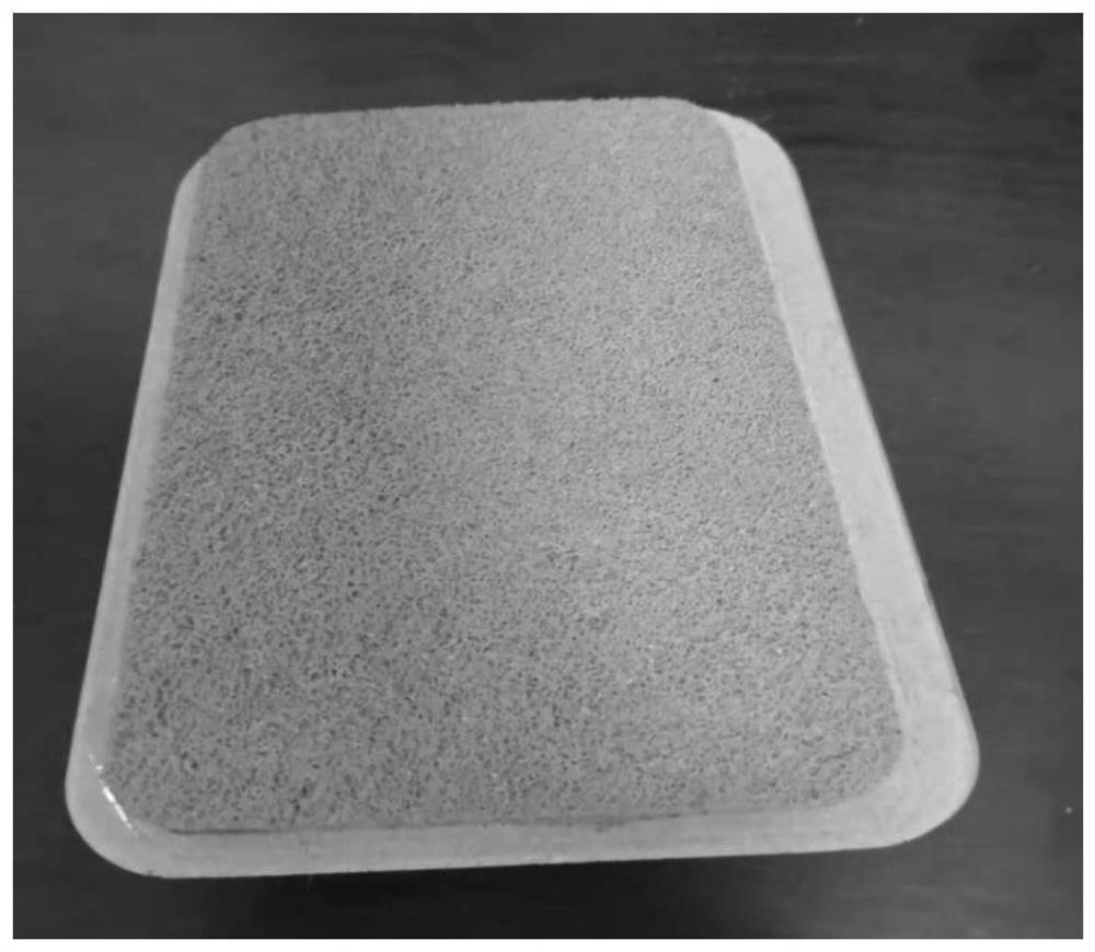 Non-woven fabric grinding block for stone polishing and manufacturing method of non-woven fabric grinding block