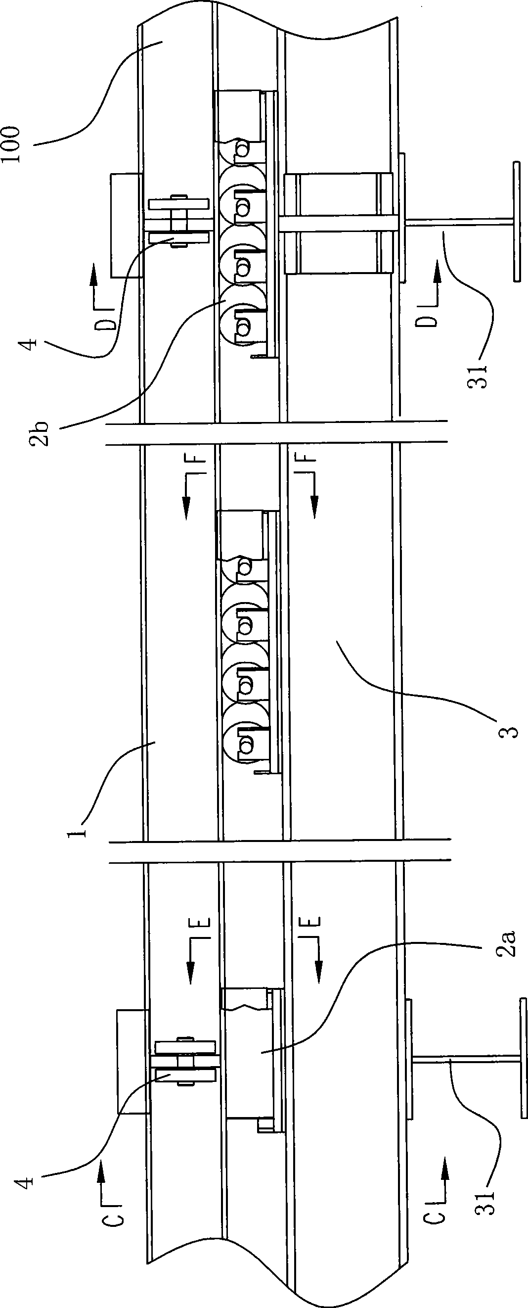 Supporting device for supporting waste heat boiler