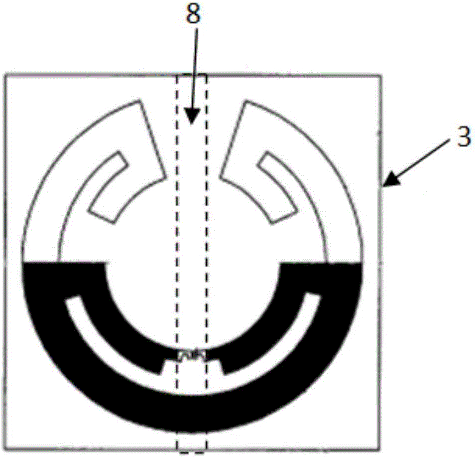 Fragile anti-metal label and mounting device thereof