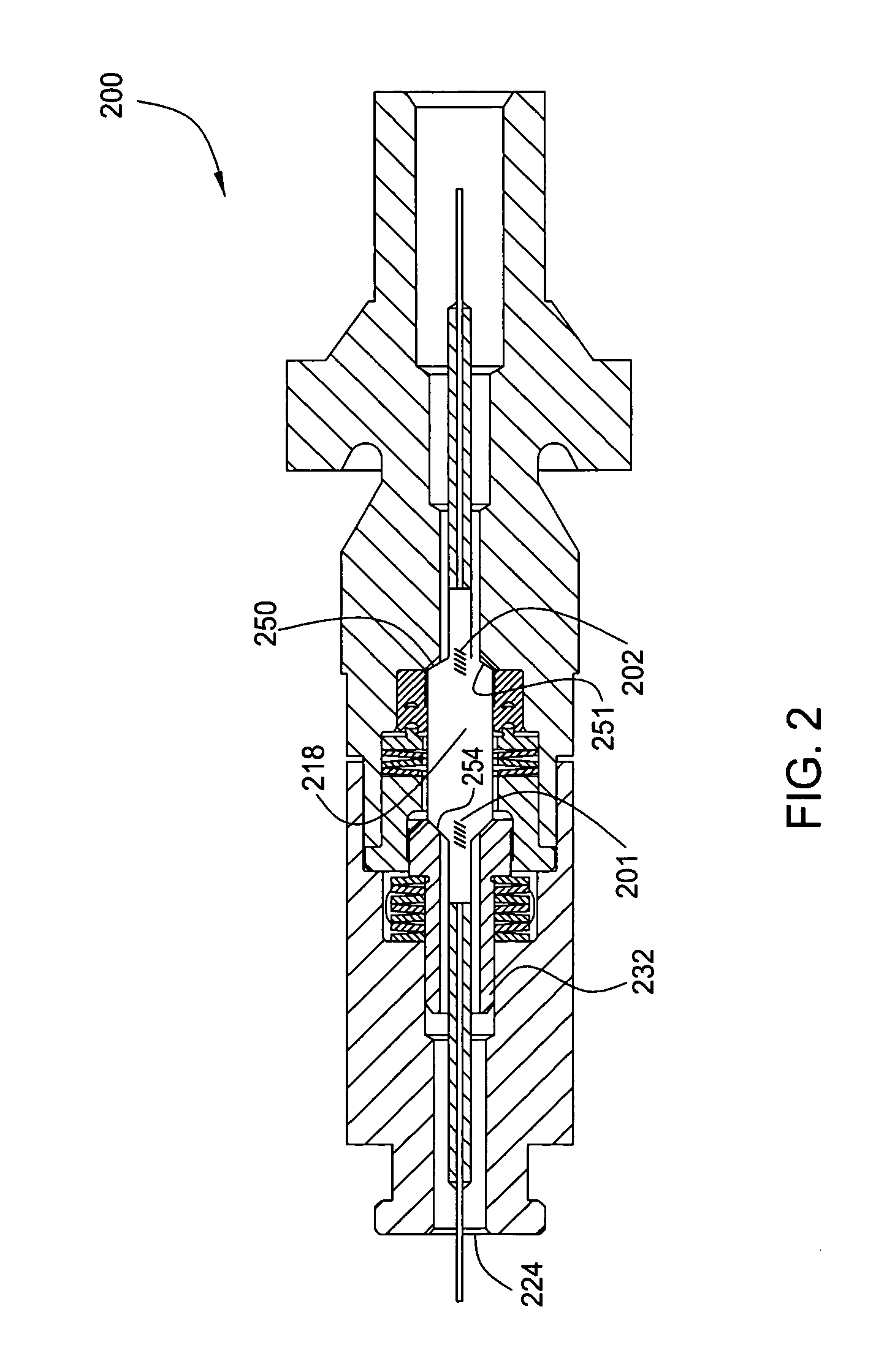 Optical waveguide feedthrough assembly