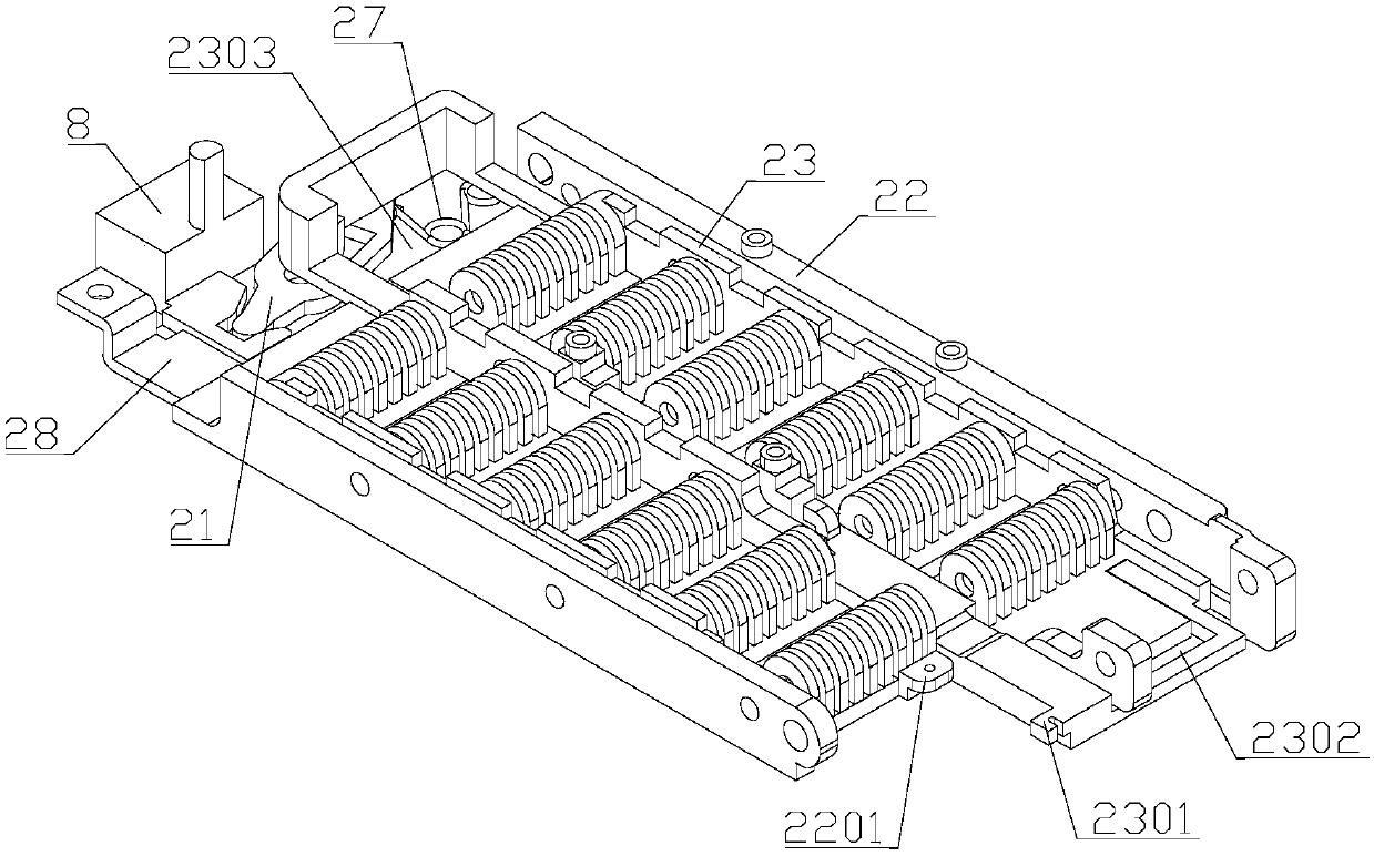 Button-type mechanical coded lock