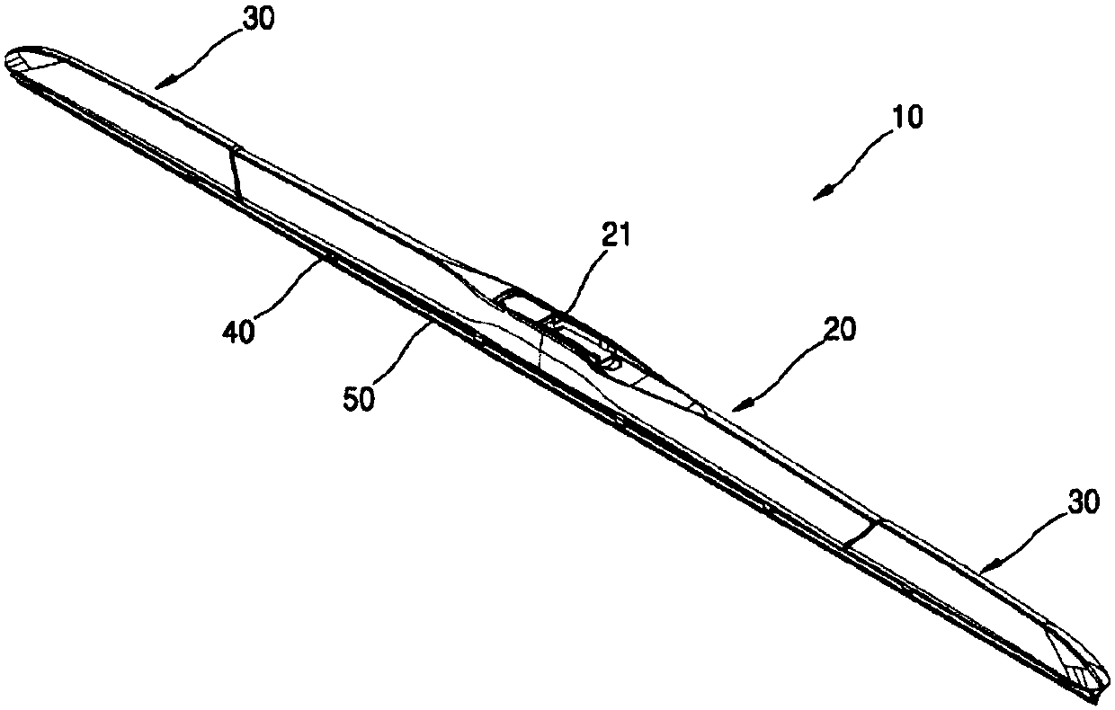 Wiper blade device for vehicles