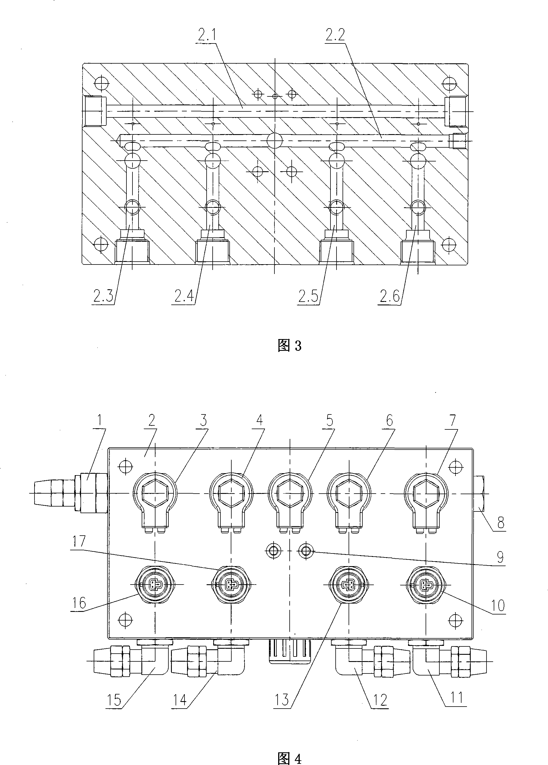 Inflated and deflated control system of patterning cross-country vehicle tyre center and thereof method