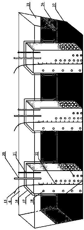 Device for simulating emission of greenhouse gas of drainage channel under intermittent hydrodynamic condition and experimental method thereof