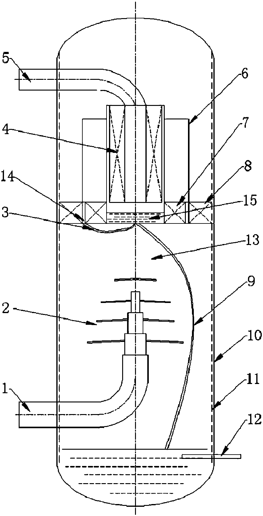 Assembled oil-gas separator and oil-gas separation method thereof