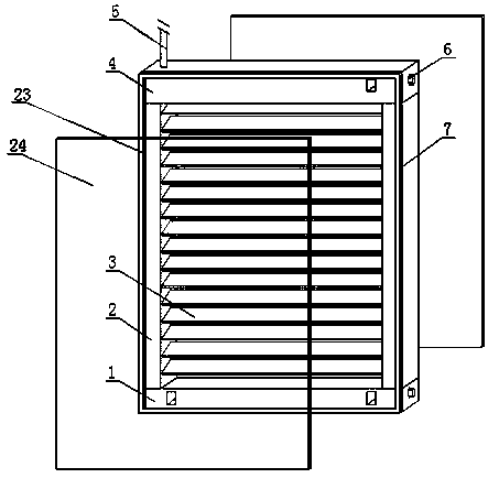 Electric control adjusting type hollow shutter