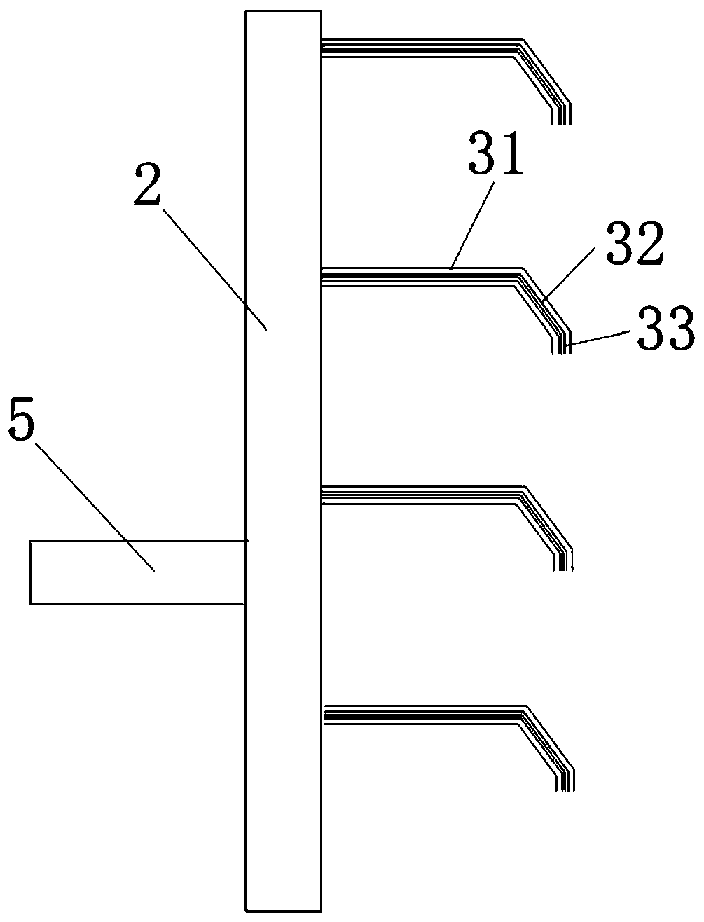 On-line processing device for scratch of continuous casting bloom