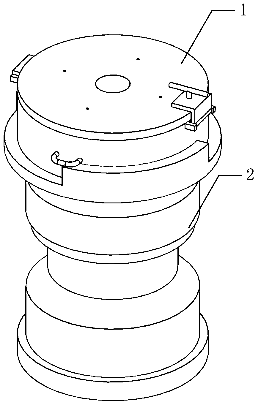 Forming device of polyurethane solid tire and solid tire preparation method