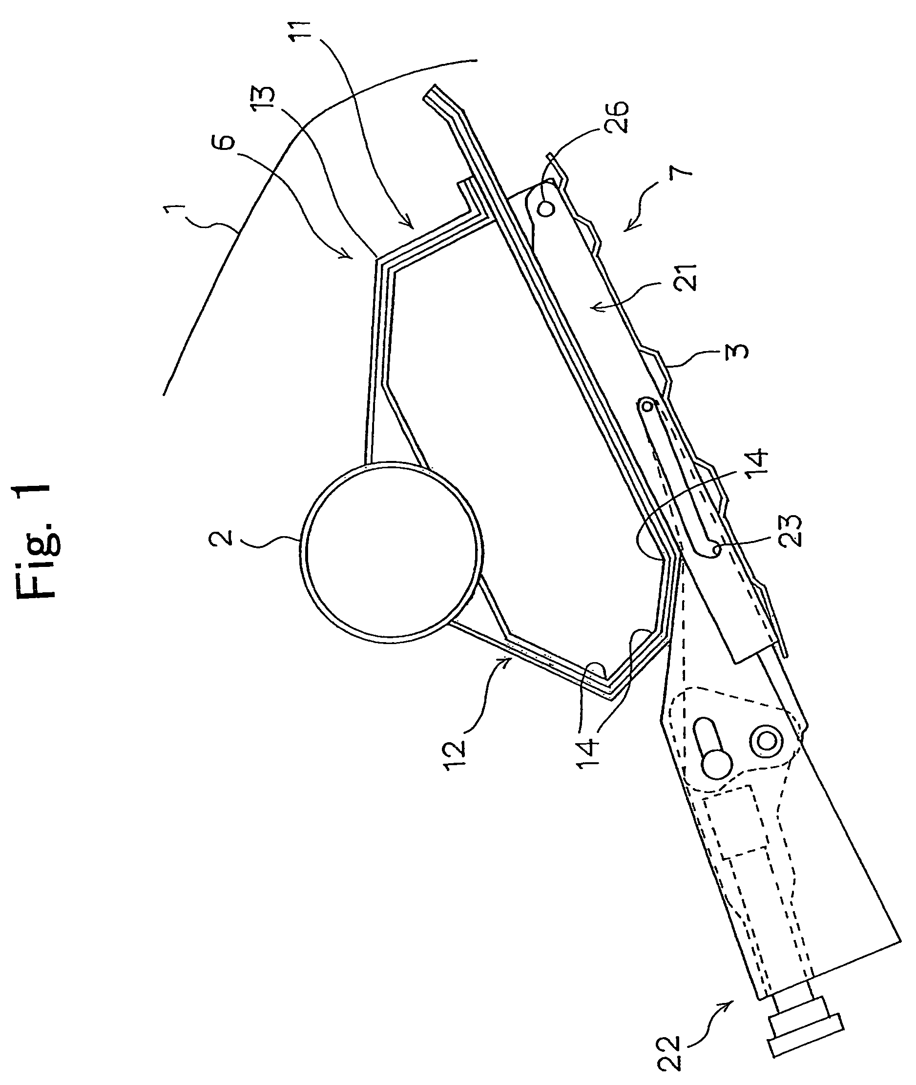 Knee bolster structure