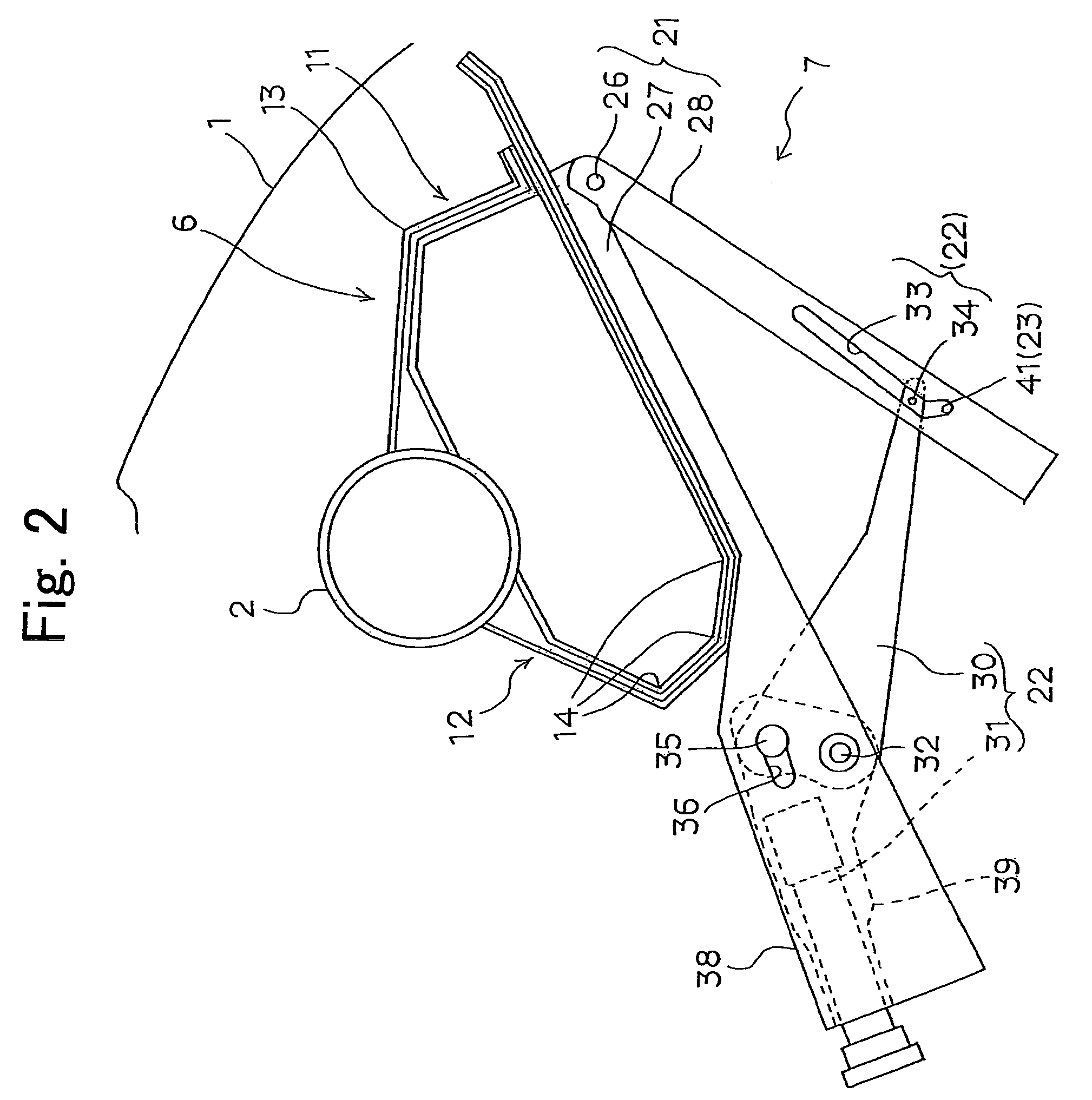 Knee bolster structure