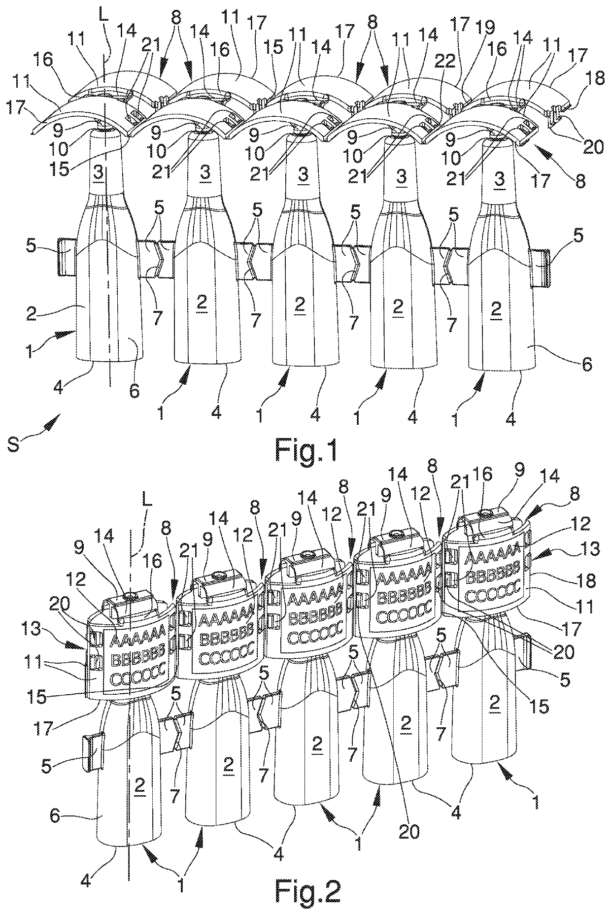 Container for fluid products, particularly for medical products, pharmaceuticals, cosmetics, food or the like