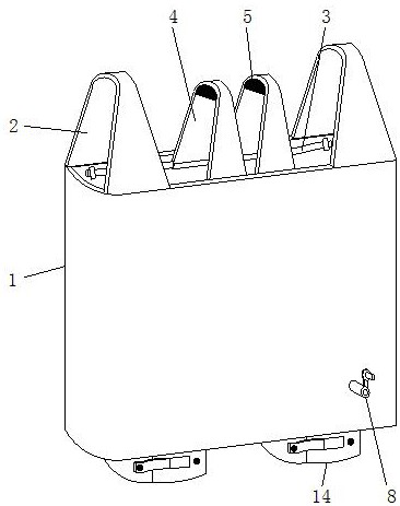 Multi-fulcrum vest bag and preparation method thereof