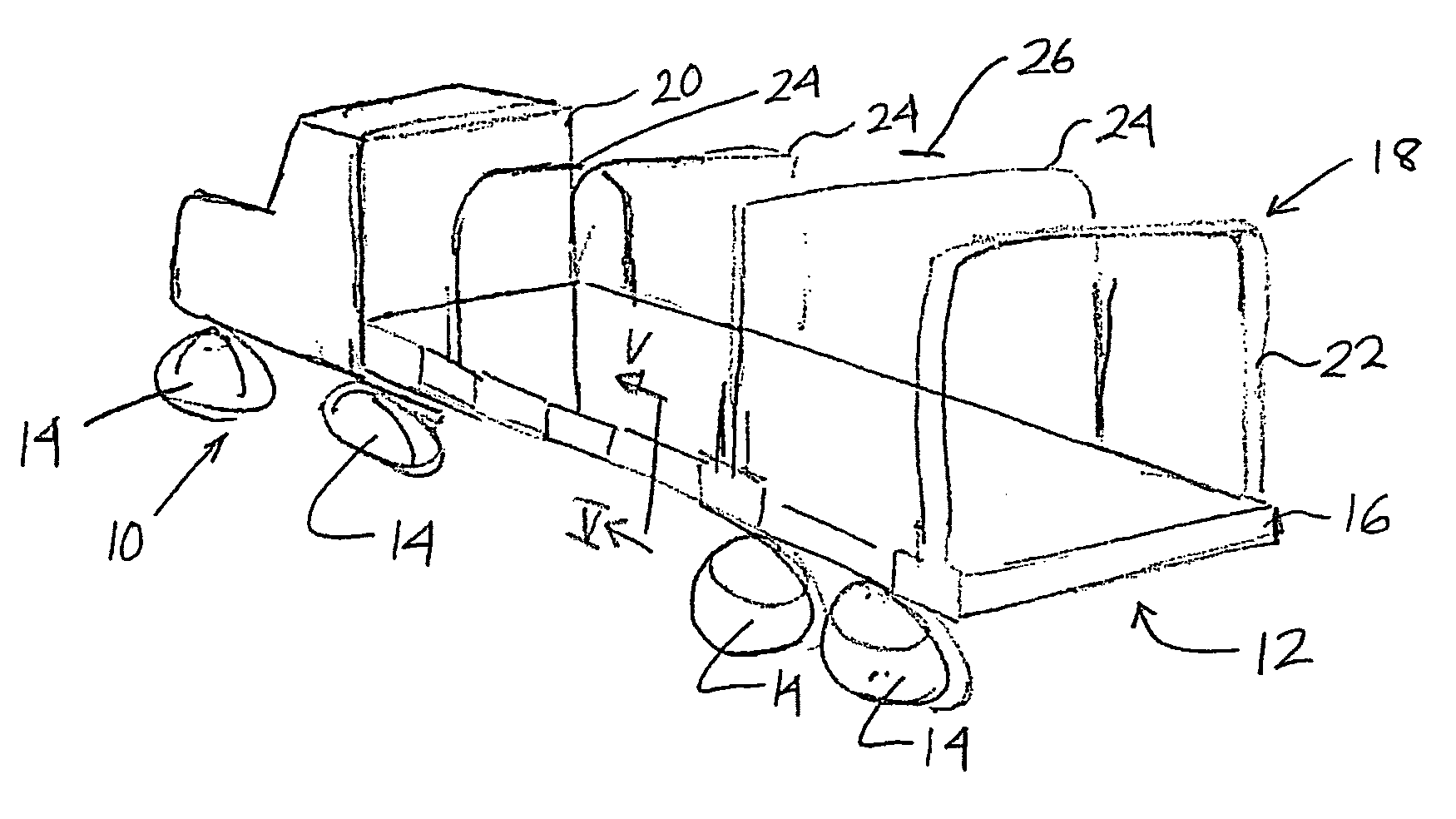 Vehicle covering structure
