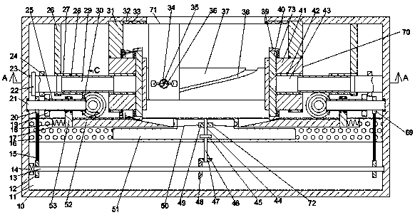 Clamping and spraying device for surface sand blasting