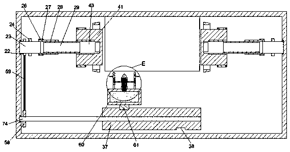 Clamping and spraying device for surface sand blasting