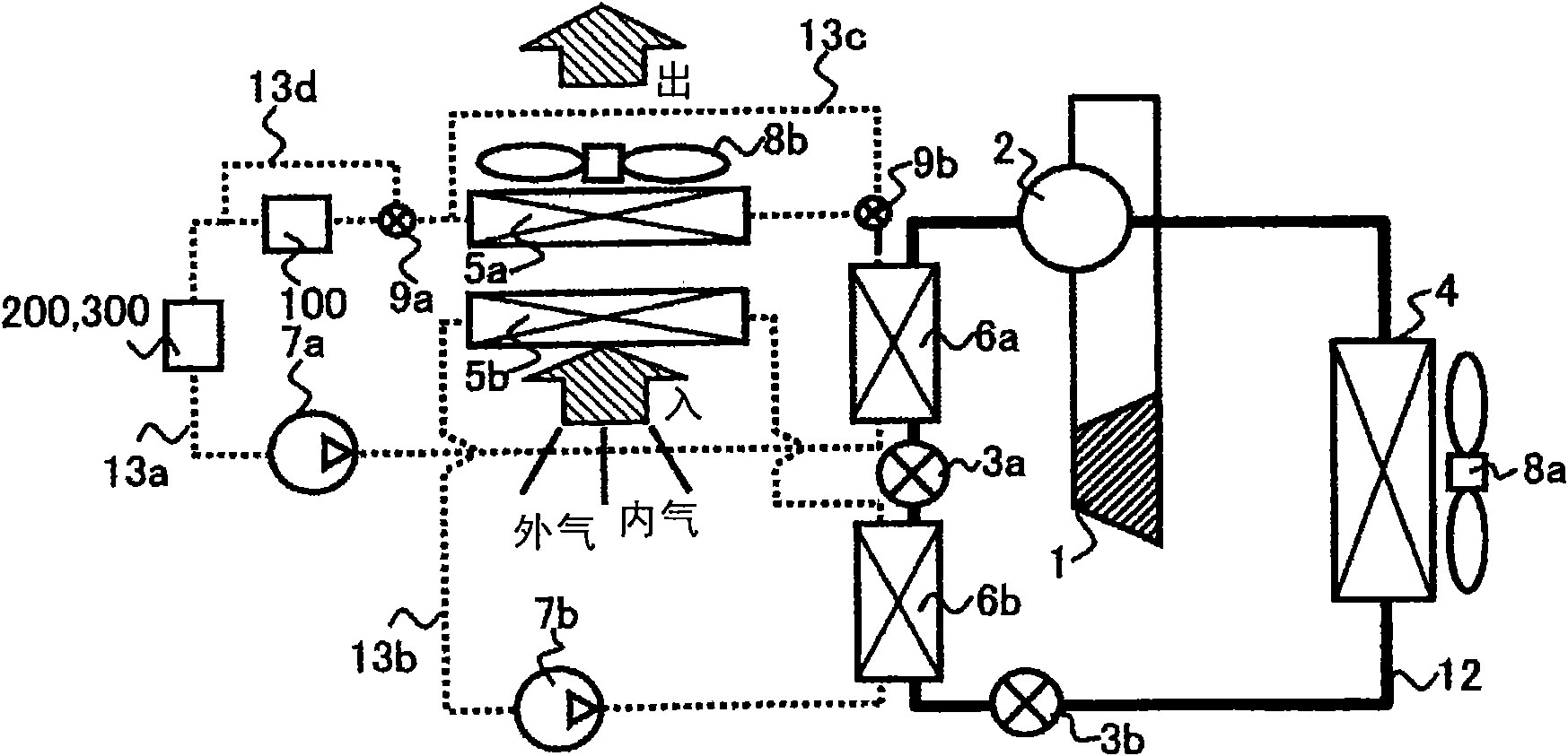 Thermodynamic cycle system for a vehicle