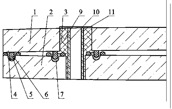 Convex low-pressure hollow glass with sealing strips, sealing grooves and mounting hole, and preparation method thereof