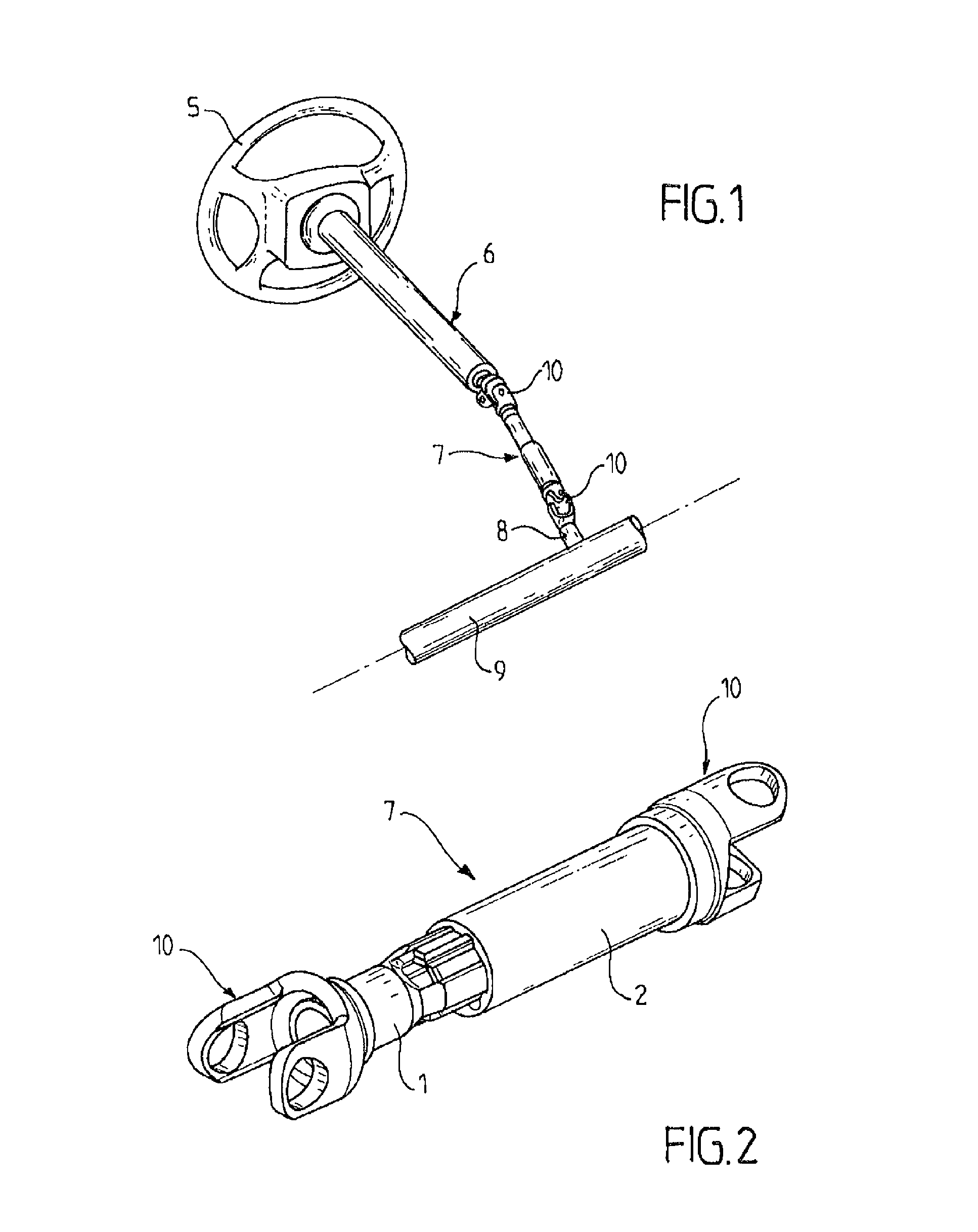 Ball-type coupling device for coupling two sliding shafts with pivoting support
