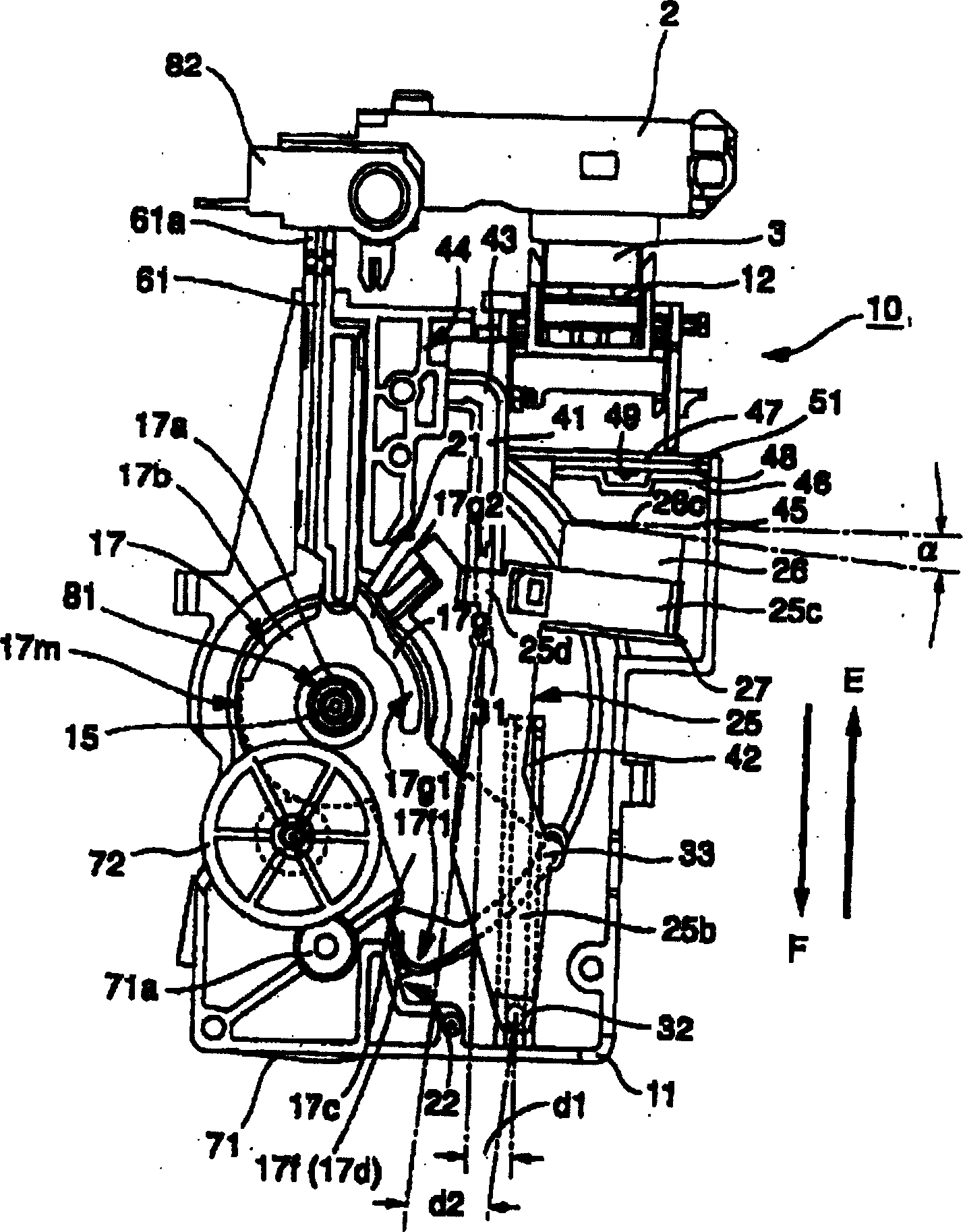 Cleaning device and ink jet printer