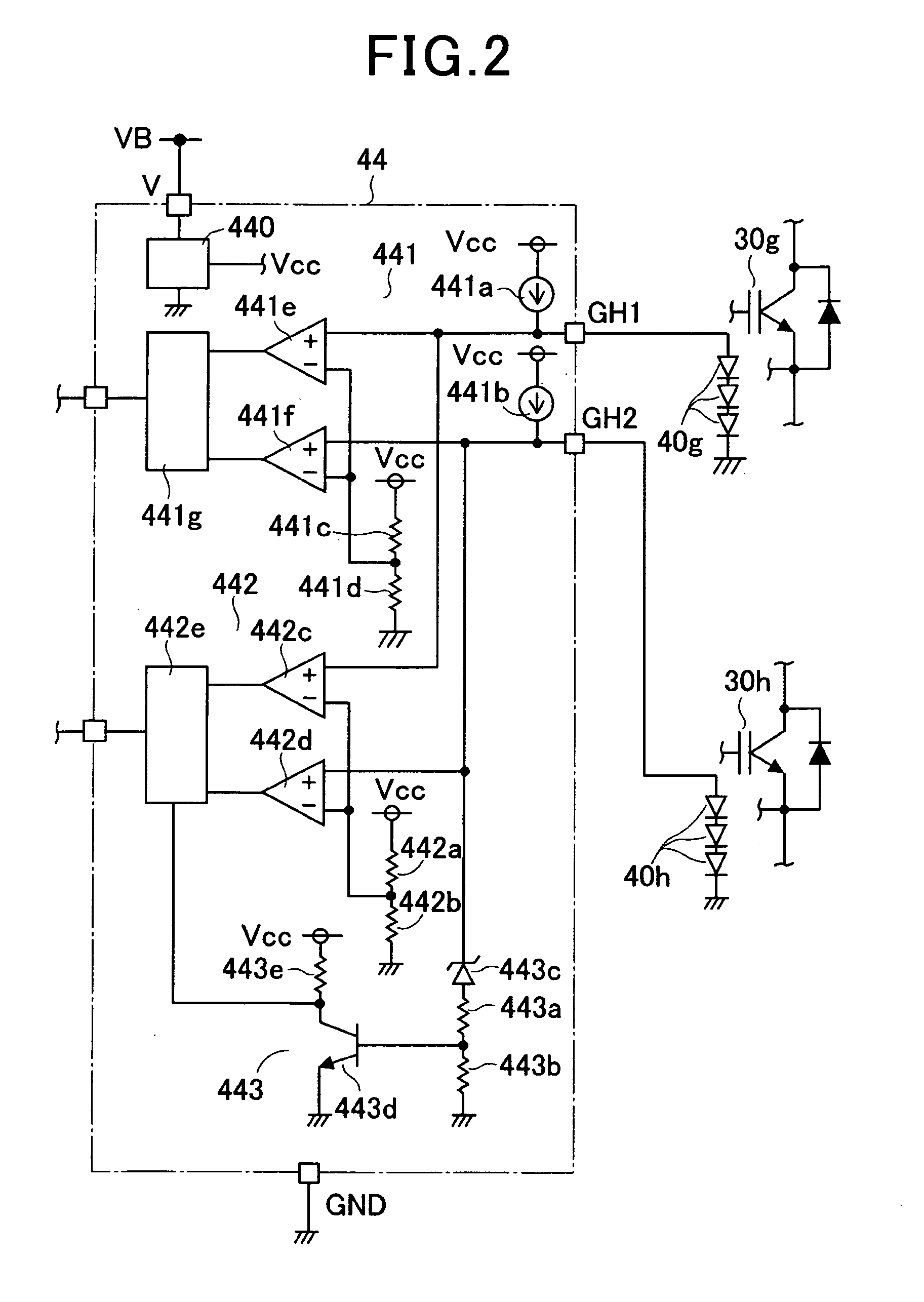Apparatus for detecting temperature of switching elements