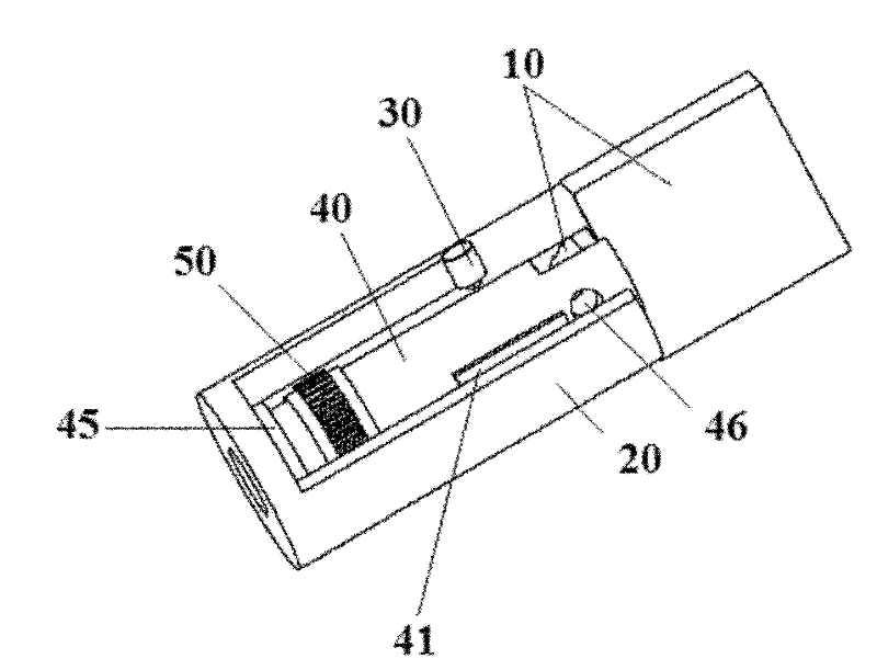 USB-head interface device and equipment containing same