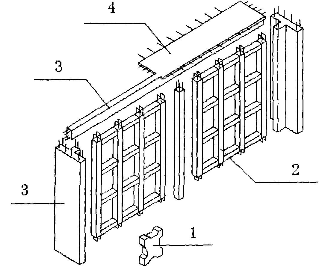 Novel multi-ribbed composite wall structure system with three anti-vibration defense lines