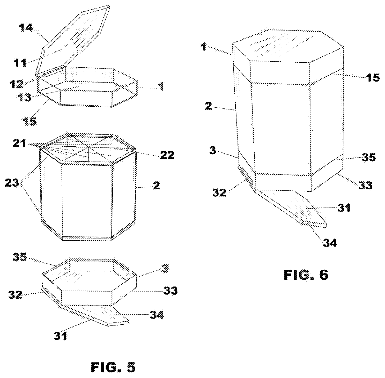 Multi-layer multi-compartment cosmetic and personal items container for holding both flat and tall items