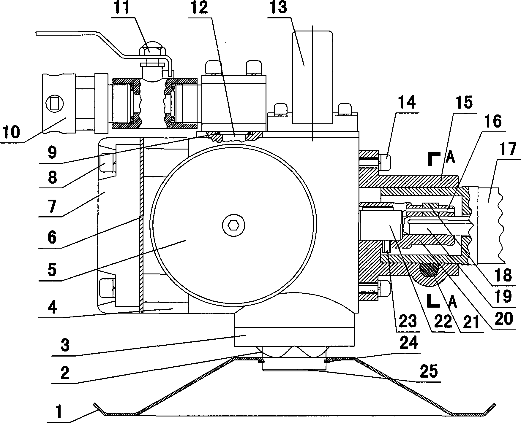 Pneumatic concrete vibrator