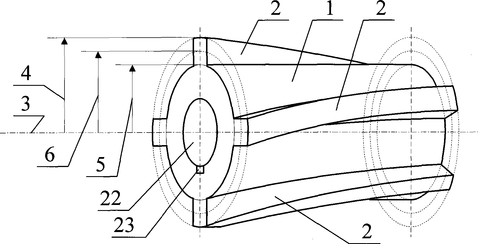 Self-wind cooled rotor magneto resistance genus motor
