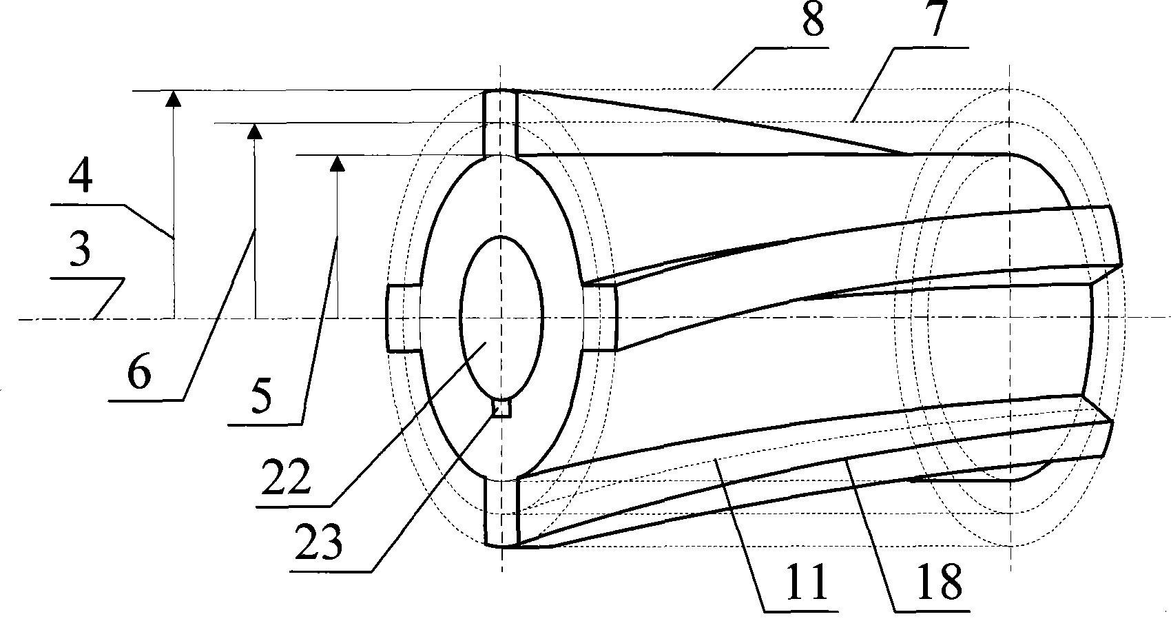Self-wind cooled rotor magneto resistance genus motor
