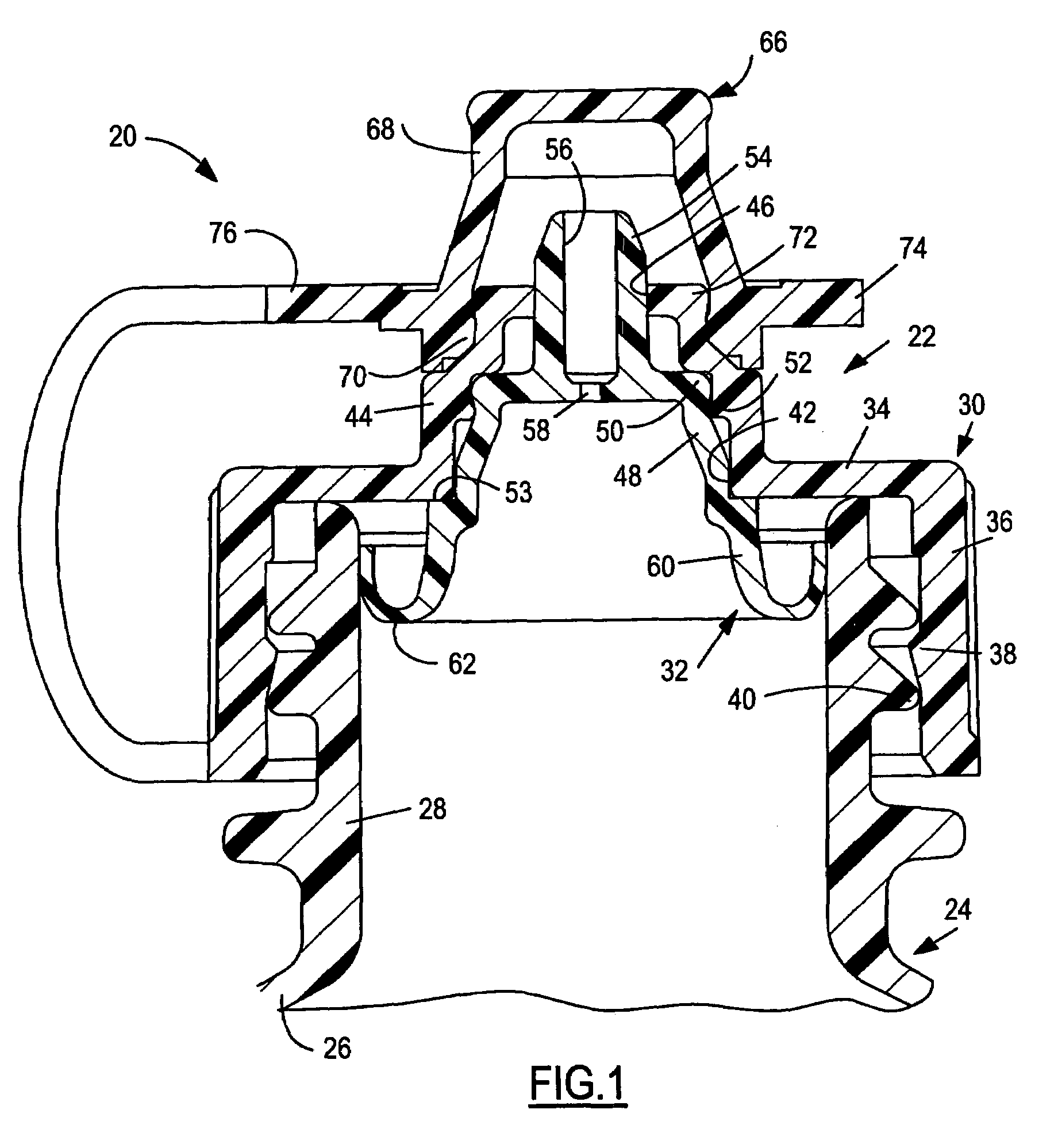 Dispensing closure and package