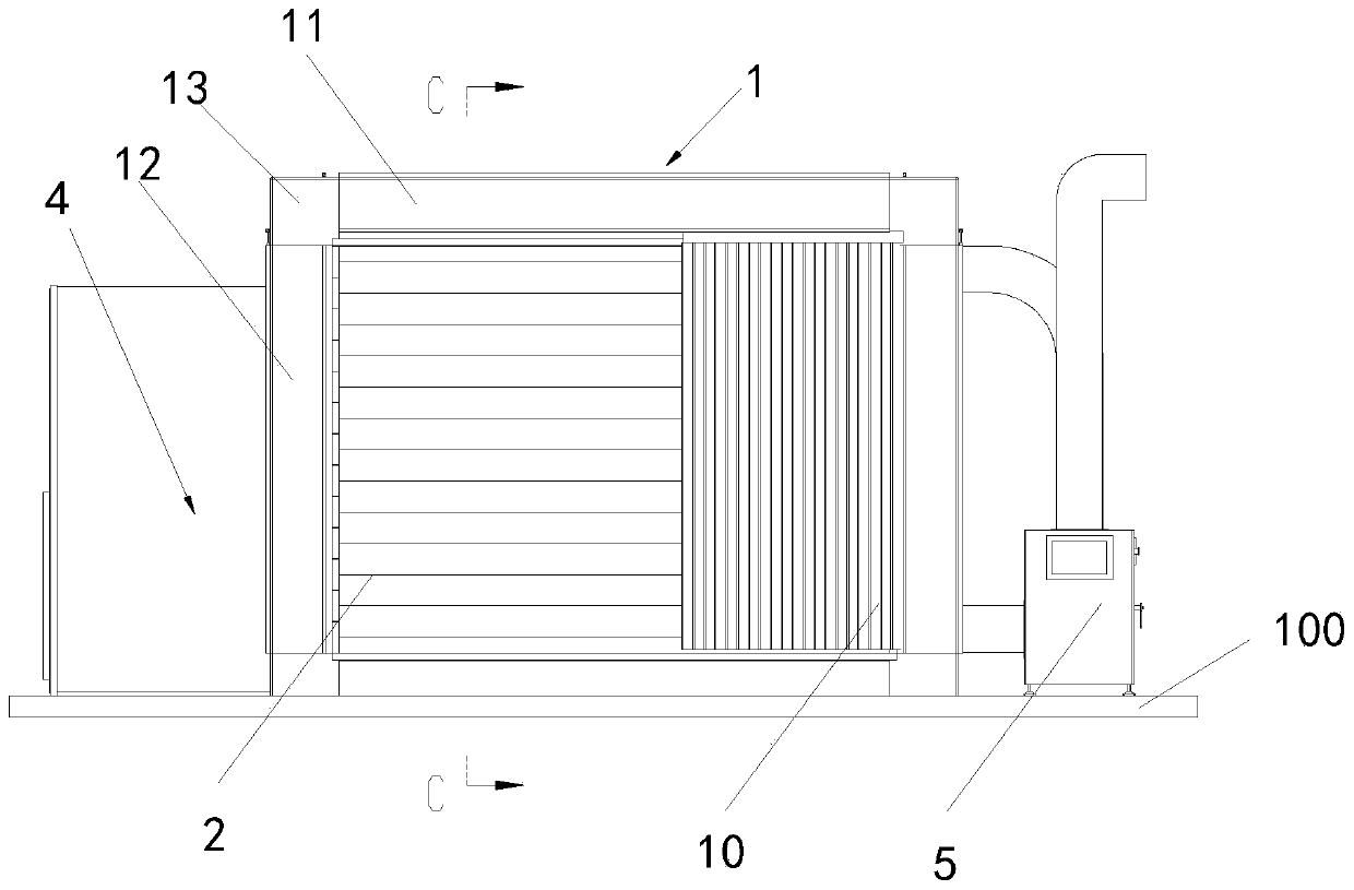 Sudden infectivity disease rapid assembly negative pressure isolation ward