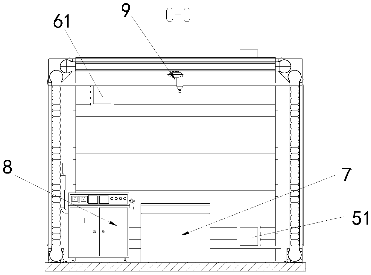 Sudden infectivity disease rapid assembly negative pressure isolation ward