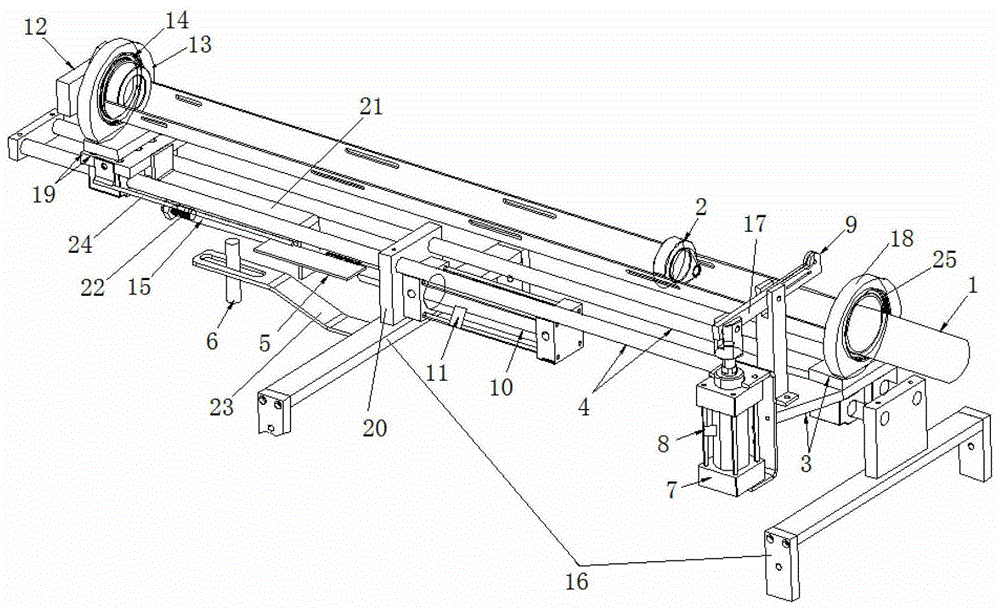 A hydraulically driven filter automatic cutting machine