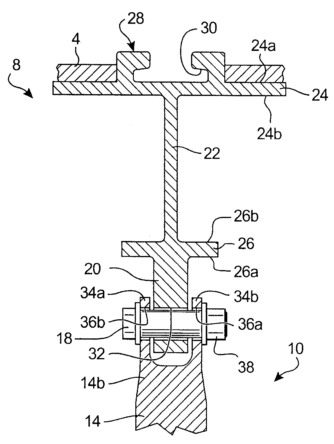 Seat rail for aircraft cabin and method of manufacturing such a rail