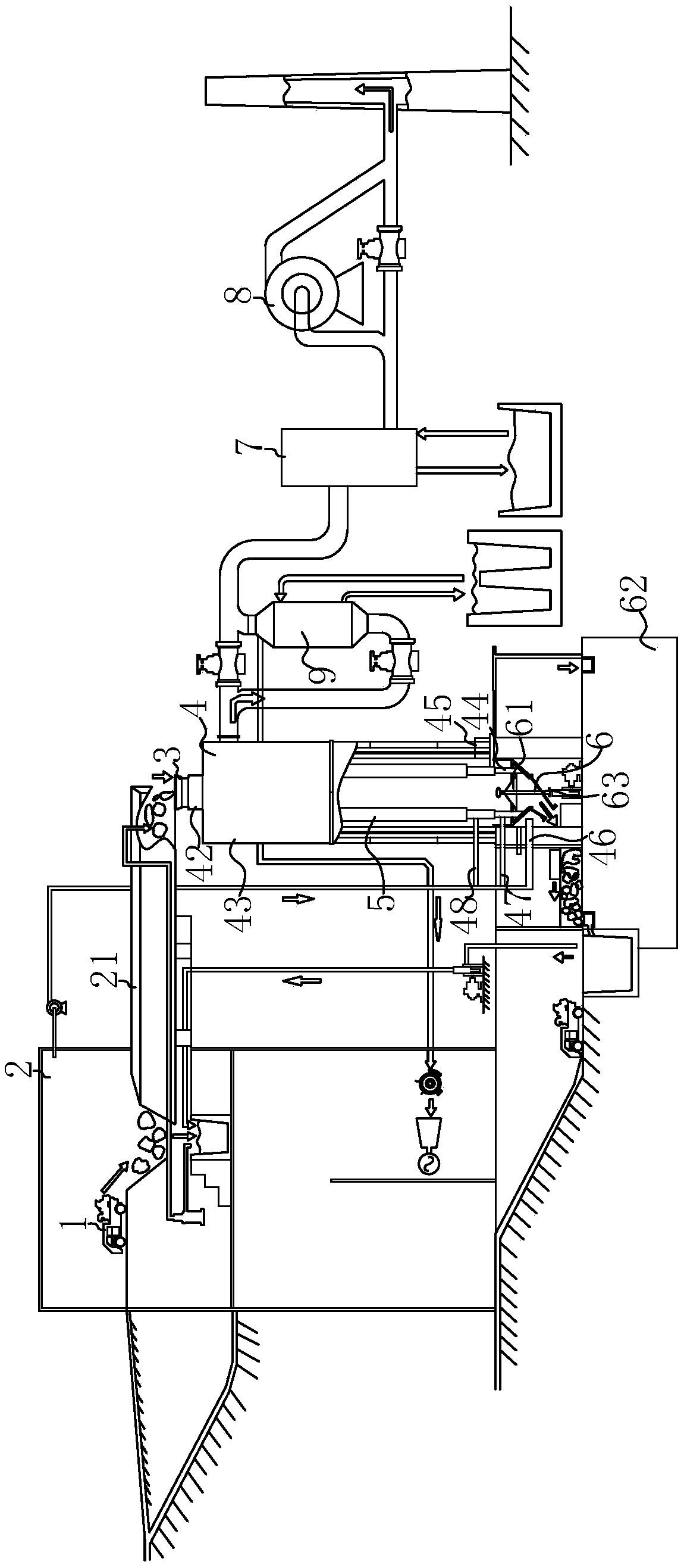 A thermal cracking treatment device and method for high-moisture garbage