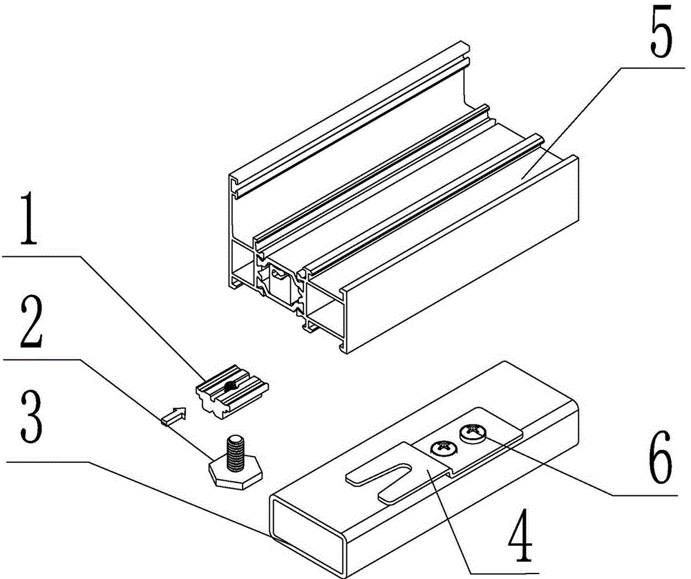 Connecting assembly used for door and window installation