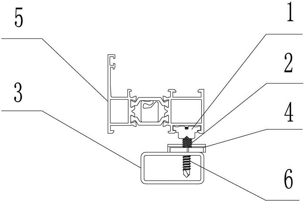 Connecting assembly used for door and window installation