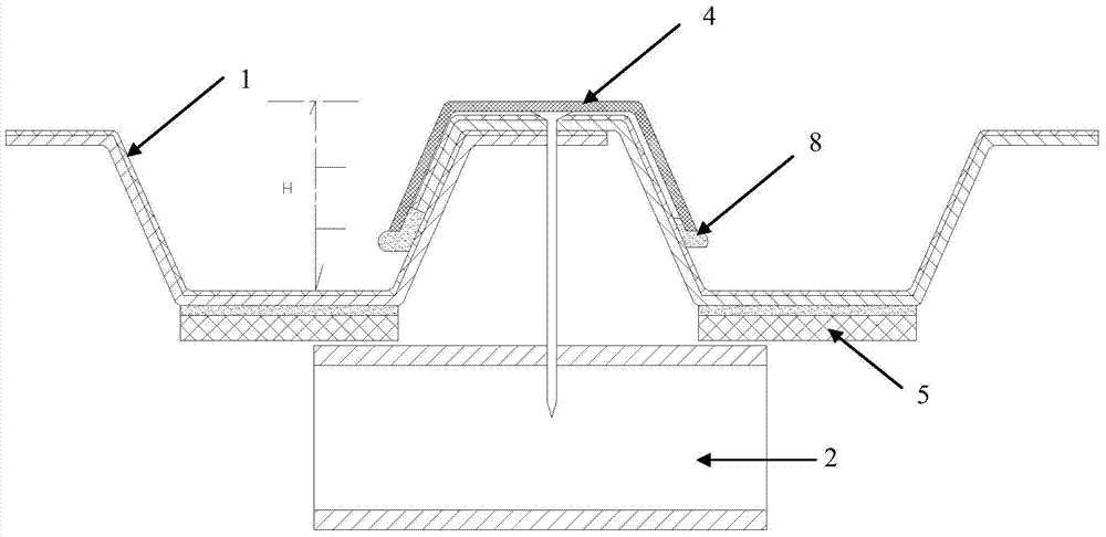 Film-coated metal sheet metal enclosure system and its construction method