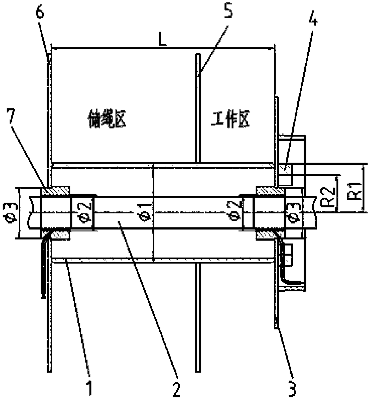 Lightweight design method of windlass reel device