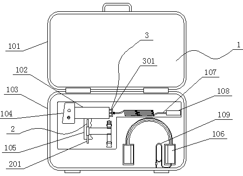 Large motor bearing fault diagnosis device