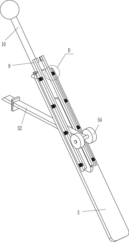 A device for cleaning loose ballast around blast holes