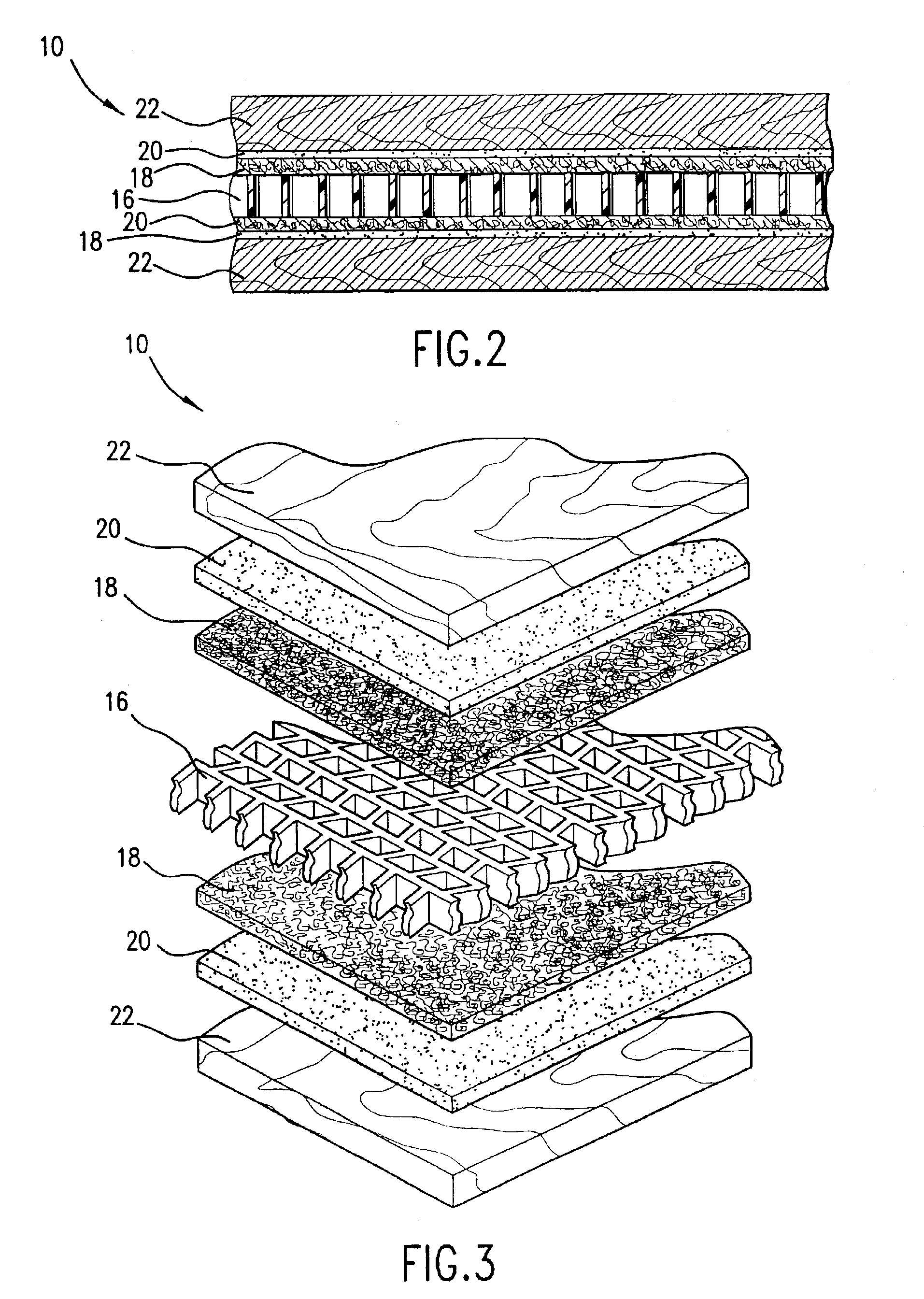 Composite structural panel and method